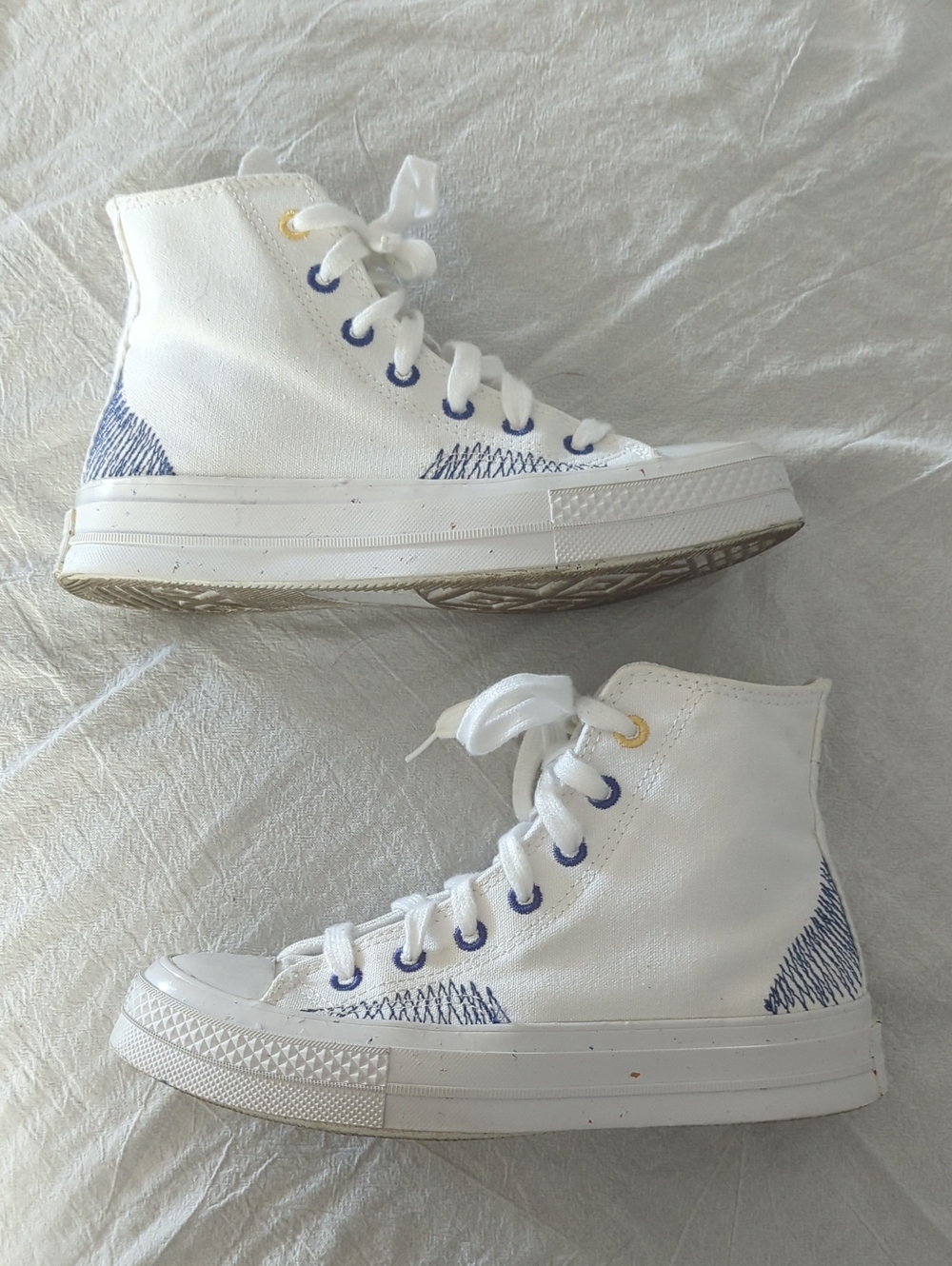 Converse Renew Chuck 70 High Top Stitched White Women 5.5 Men 3.5 - Picture 5 of 9